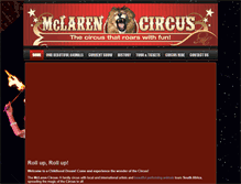 Tablet Screenshot of mclarencircus.co.za